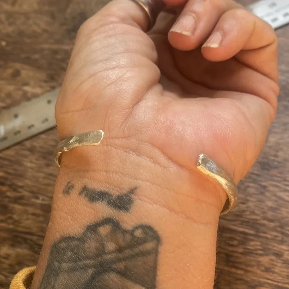 Sterling silver cross cuff bracelet